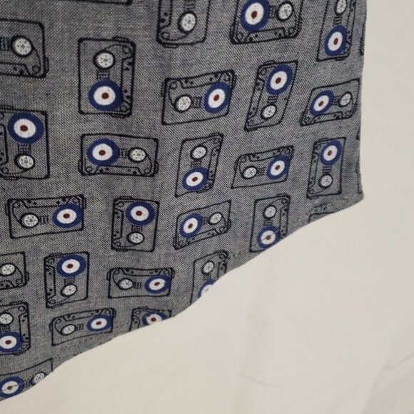 Ben Sherman Men's Cassette Tape Patterned Shirt Size Medium Cotton - Picture 5 of 11